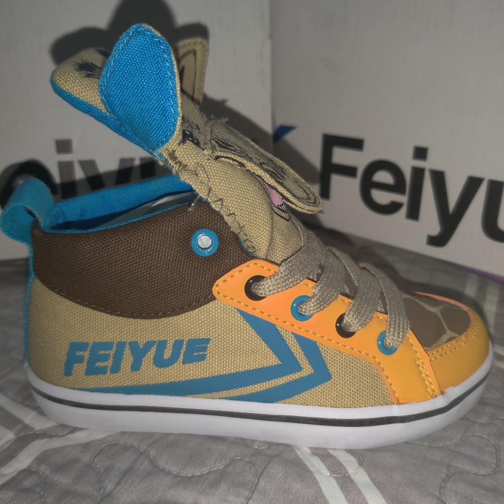 Feiyue Delta Mid Kid'sColor Orange/Tan/Cyan/Brown Giraffe Size 11 Little kid's - Picture 7 of 12